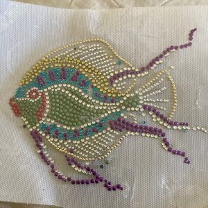 Tropical Colorful Swimming Fish Iron On Design